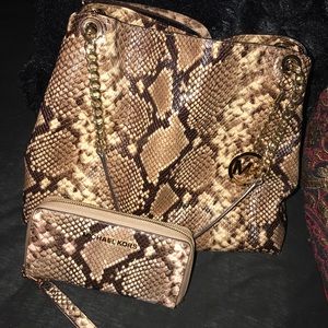 Michael Kors Snake Skin Jet Set